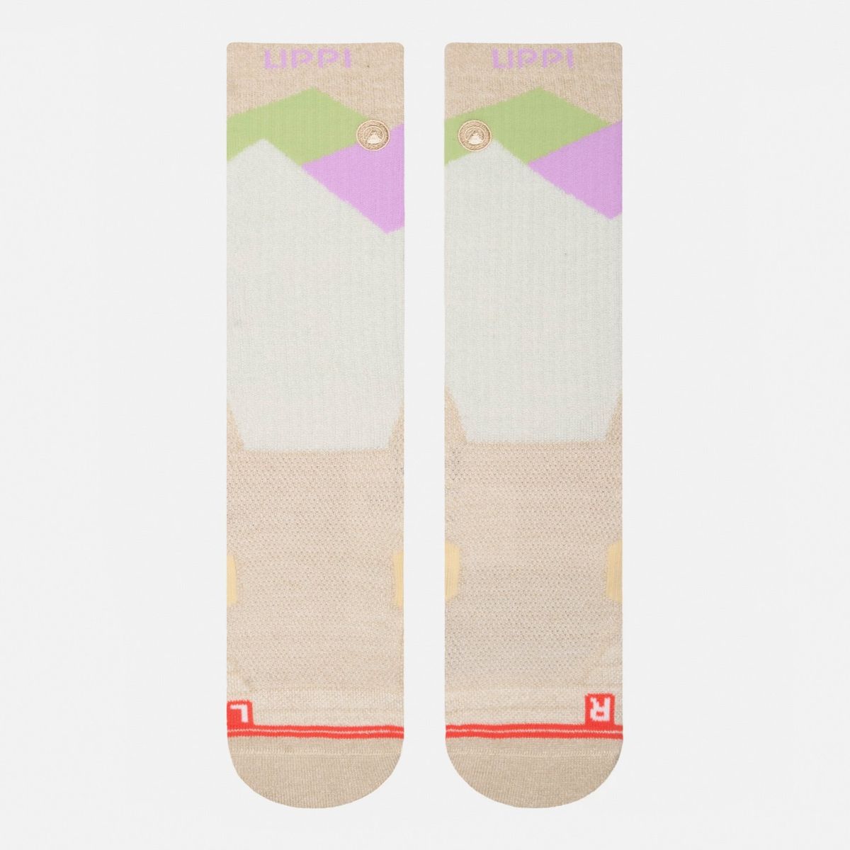 LIPPI - Calcetín Mujer Trekking Warm Socks Beige Melange Lippi