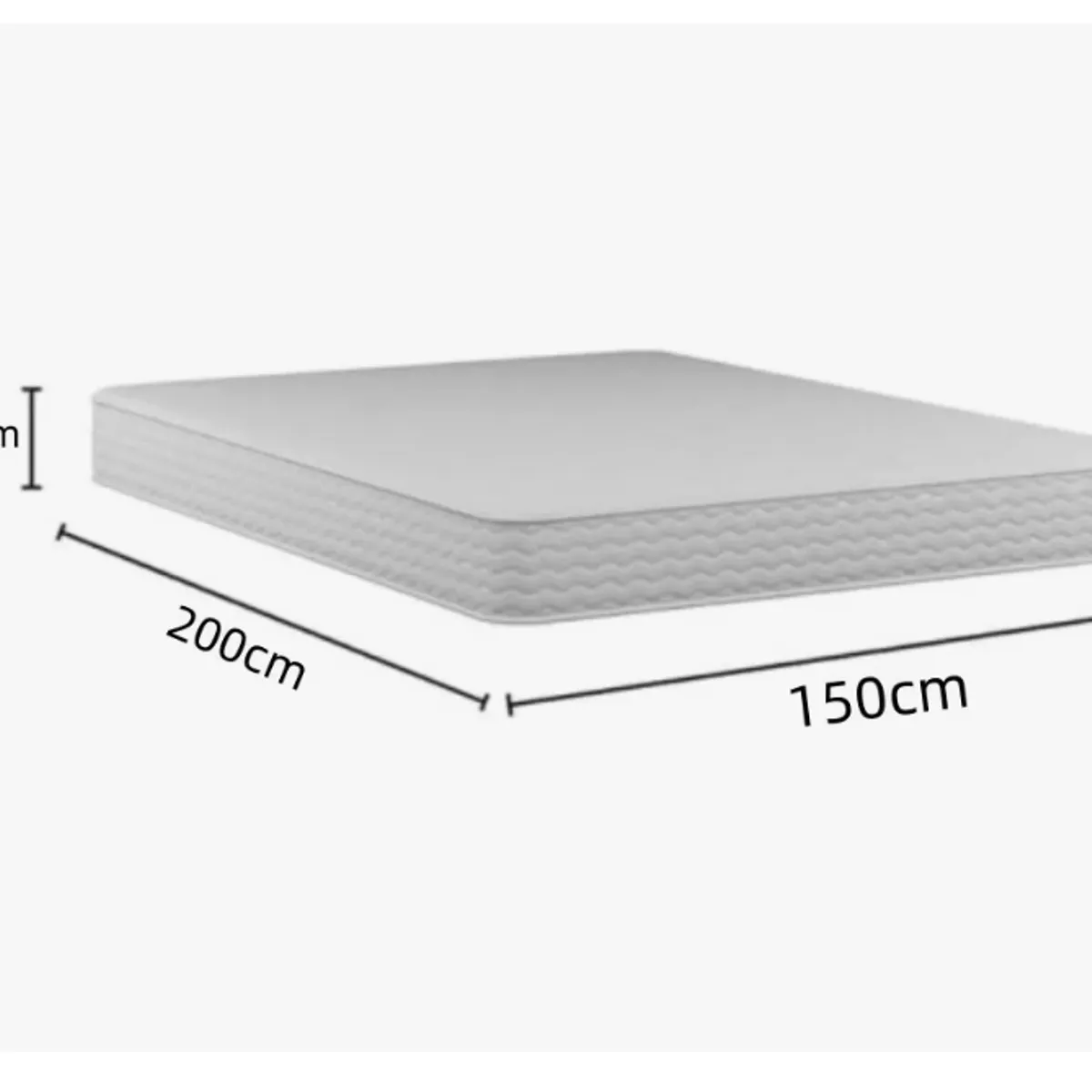 YOMYM - Colchón  De Dos Lados 150×200×20 cm Blanco-