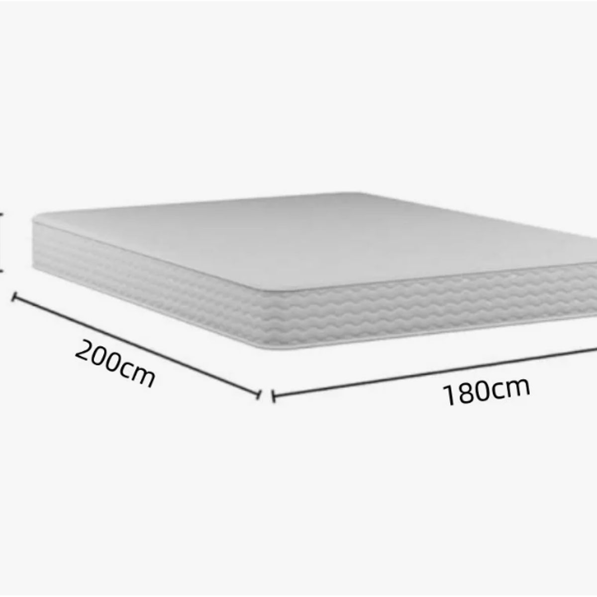 YOMYM - Colchón De Dos Lados 180×200×20 cm Blanco-