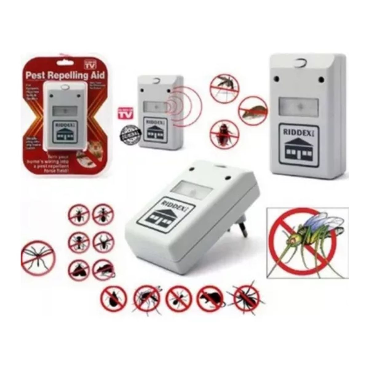 GENERICO - Espanta Raton Ratones Ultrasonido Eléctrico