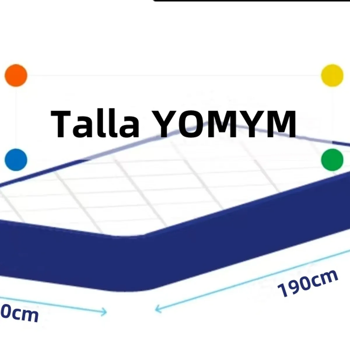 YOMYM - Colchón Premium King Size Upright 3 Caras blanco 90×190×27cm