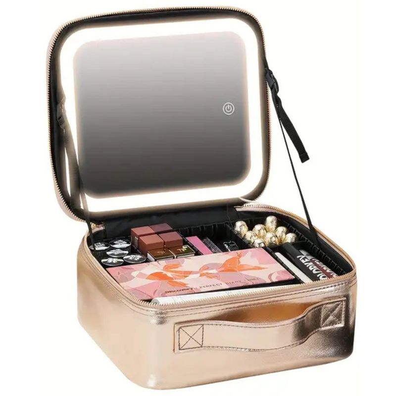 GENERICO - Estuche de Maquillaje + Espejo Luminoso