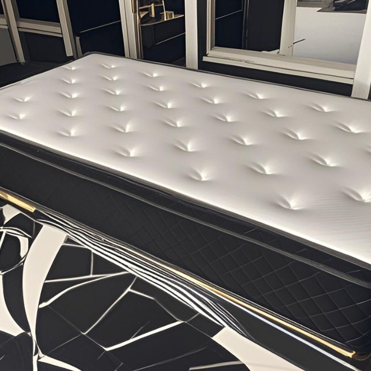 YOMYM - Colchón Premium King Size Pico De Pato En Tres Lados180 x 200 x 25 cm-