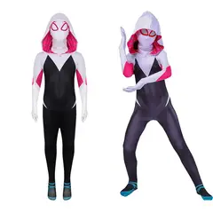 GENERICO - Disfraz infantil Talla 3 o 4 Spider Gwen Stacy Niñas