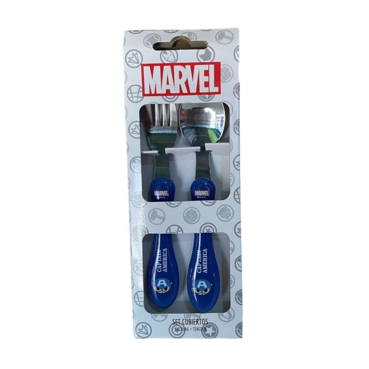 MARVEL - SET CUBIERTO COLECCIÓN MARVEL  CAPITAN AMERICA