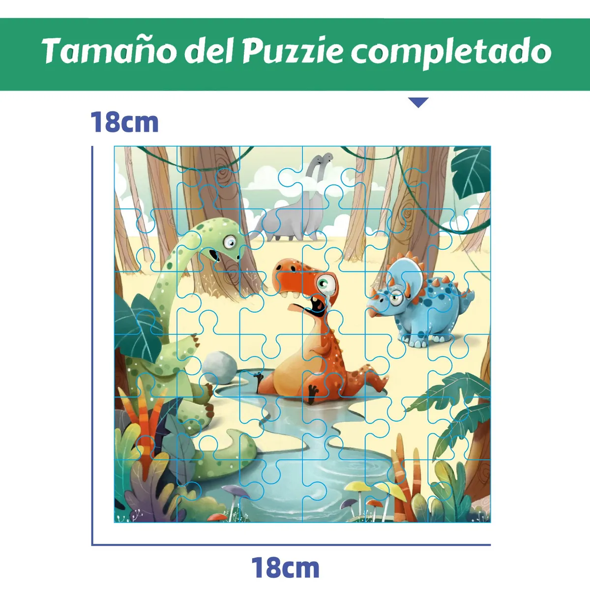 GENERICO - Tema Dinosaurios Puzzles Educativos Juguetes Para Niños