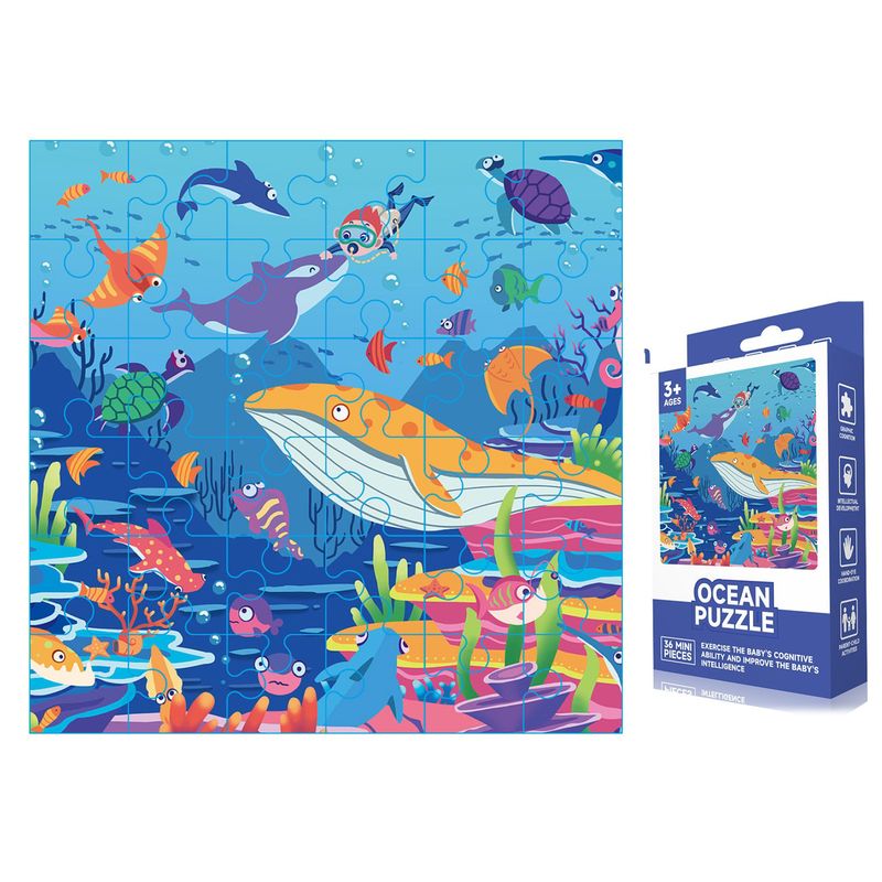 GENERICO - Tema Marino Puzzles Educativos Juguetes Para Niños Regalo