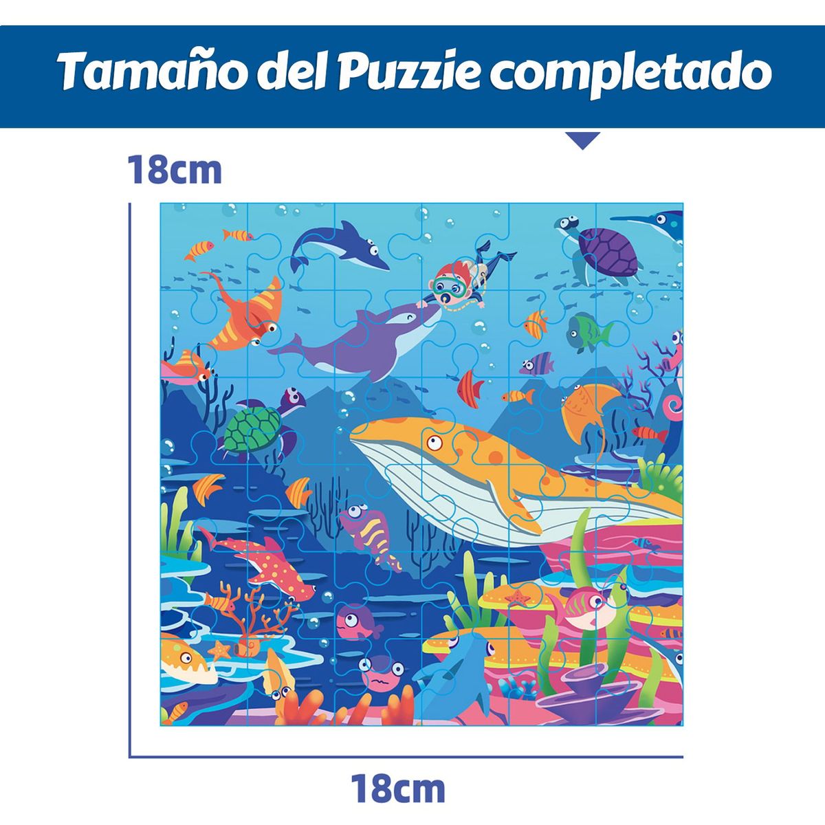 GENERICO - Tema Marino Puzzles Educativos Juguetes Para Niños Regalo