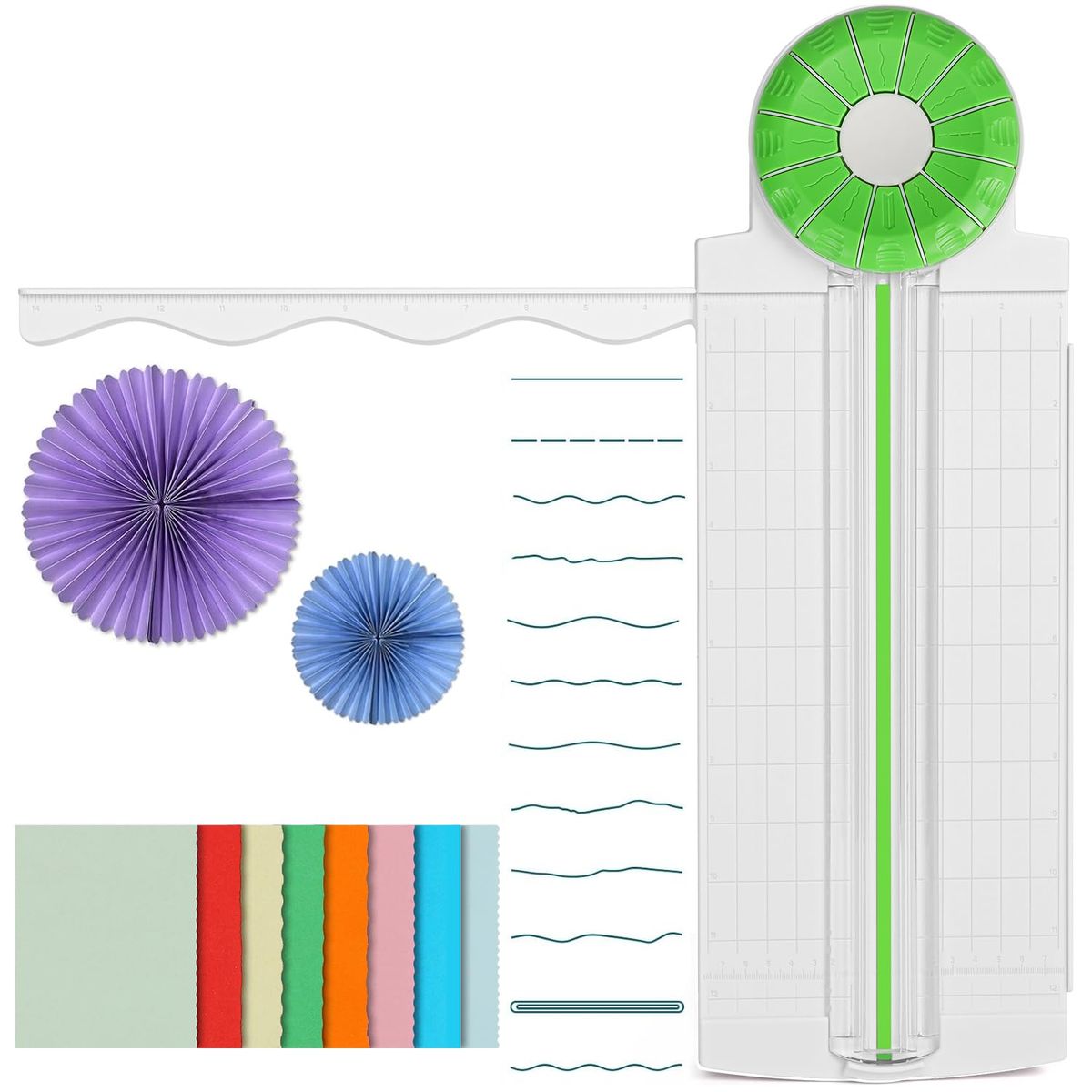 KUANGYE - Guillotina Prepicadora Corta Papel 12 En 1 Imprink