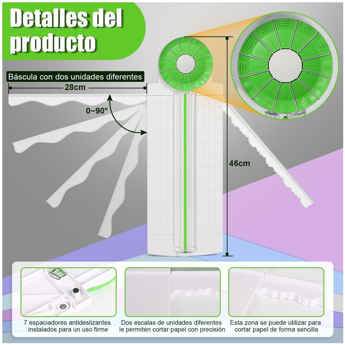 KUANGYE - Guillotina Prepicadora Corta Papel 12 En 1 Imprink