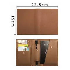 EDWINAYY - Porta Pasaporte Documentos Funda Protectora Viaje Con