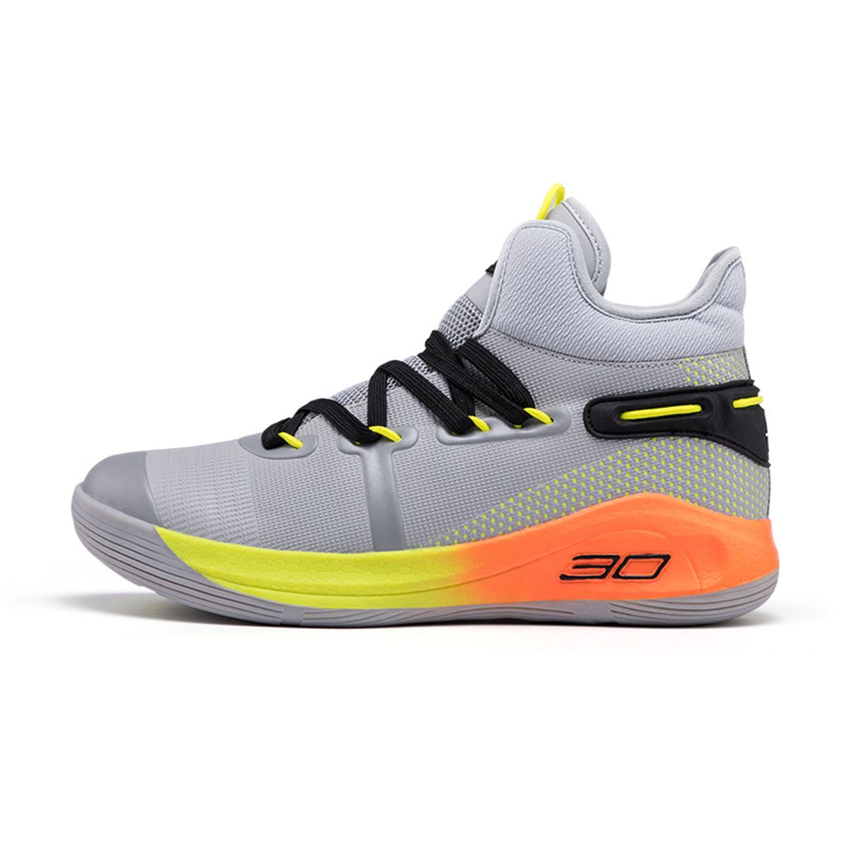 DANWEILE - Basketball Superficie de malla Hombre alumno zapato-Amarillo