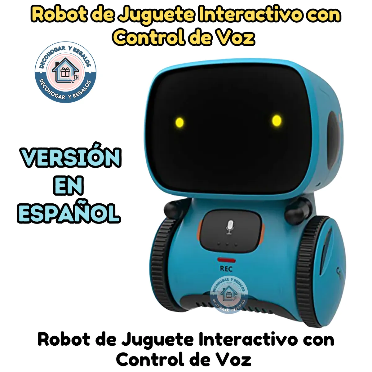 GENERICO - Robot Juguete Niño Inteligente Control de Voz Español