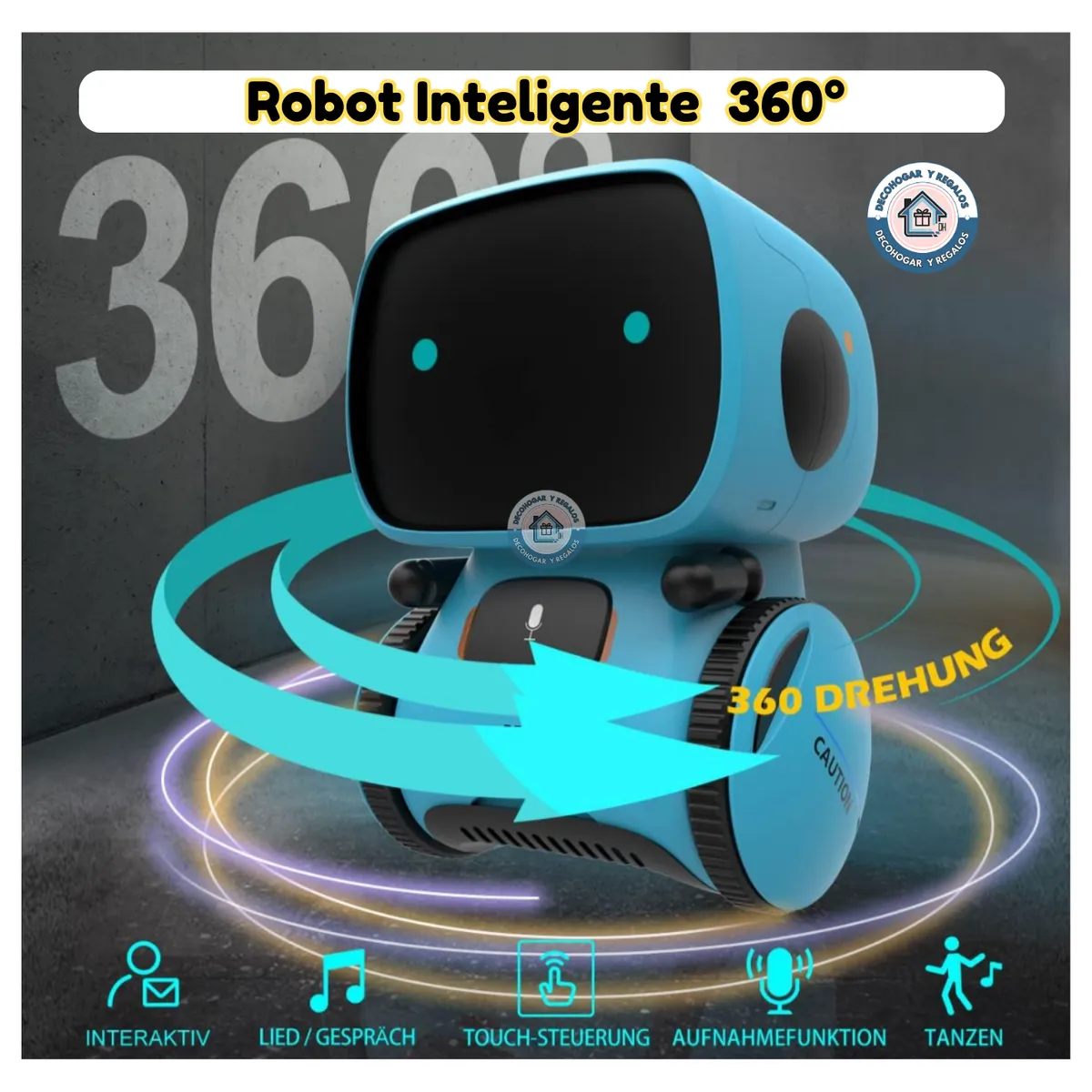 GENERICO - Robot Juguete Niño Inteligente Control de Voz Español