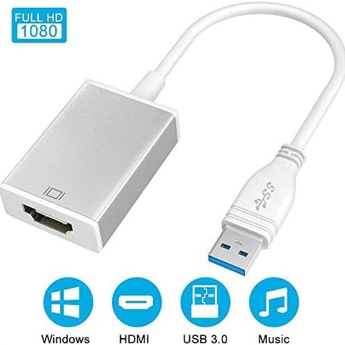 KUANGYE - Convertidor Adaptador Video Usb 3.0 A Hdmi Full Hd 1080p