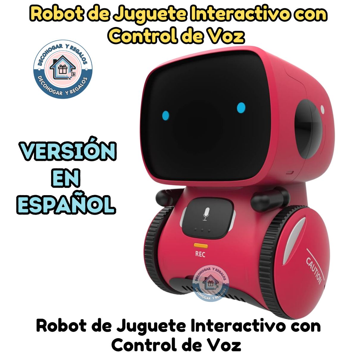 GENERICO - Robot Juguete Niño Inteligente Control de Voz Español