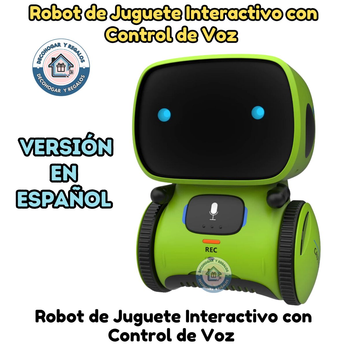 GENERICO - Robot Juguete Niño Inteligente Control de Voz Español