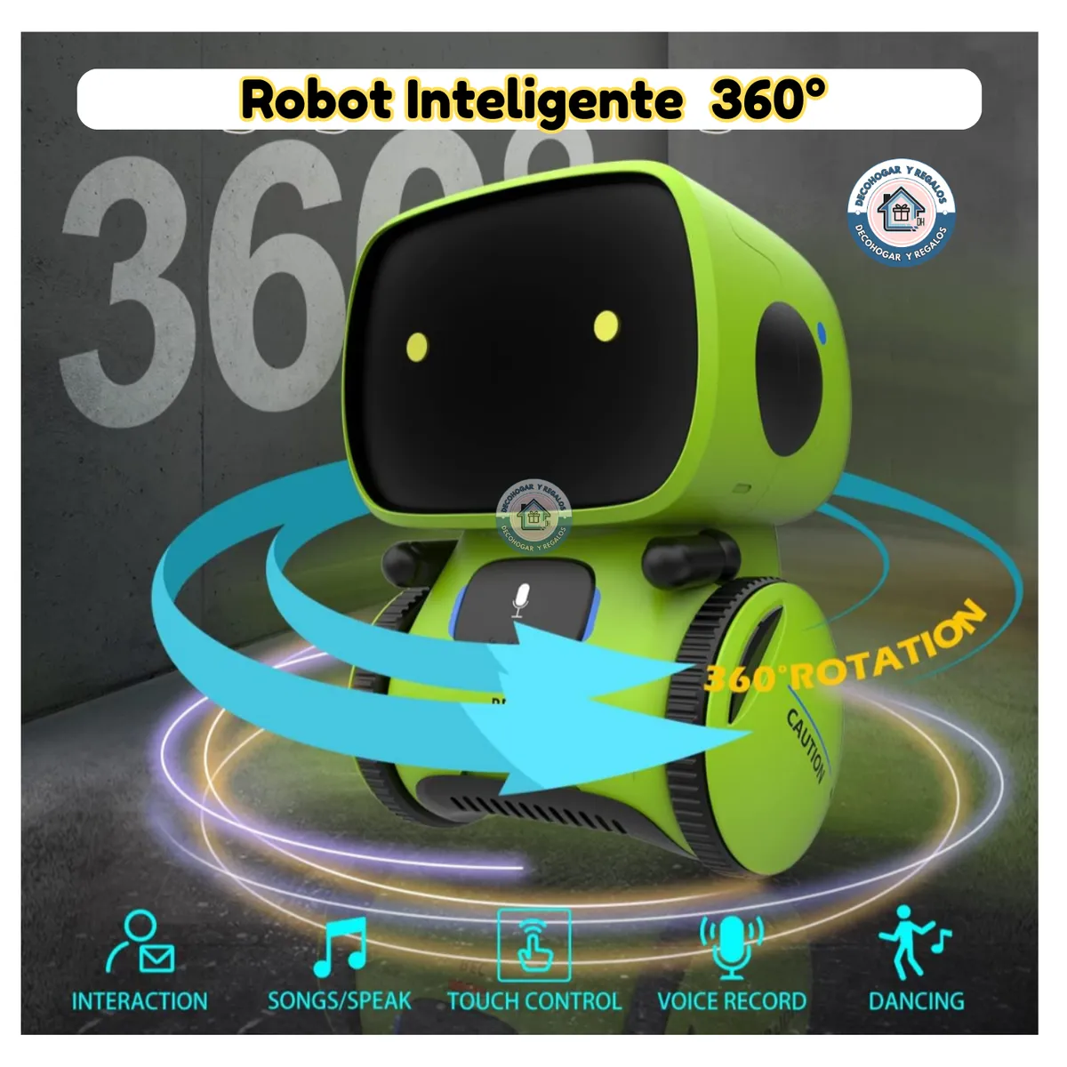 GENERICO - Robot Juguete Niño Inteligente Control de Voz Español