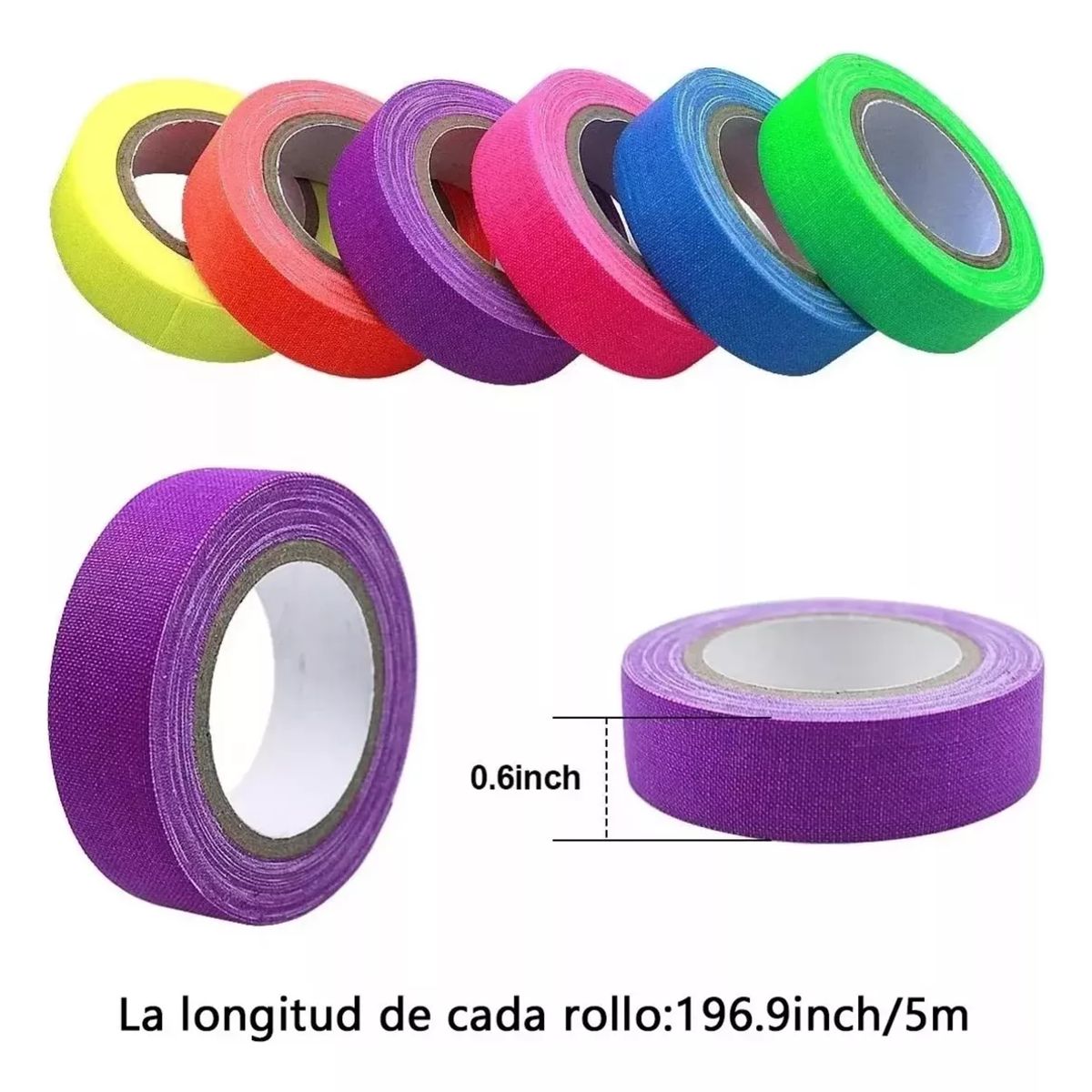 BITART - Cinta Adhesiva Tela Fluorescente Color Neón  CL-2411055;141506933"