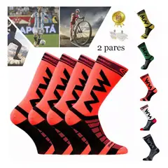 EDWINAYY - Pack 2 Pares Calcetines Hombre Deportiva Calcetas Deportivas