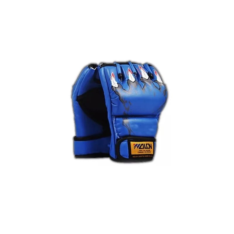 GENERICO - Guante Box  Ufc Muay Thai Negro ML Garra Azul