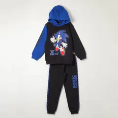 SONIC - Buzo Niño Blue Blur Negro
