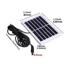 GENERICO - Panel Solar USB impermeable al aire libre 6V