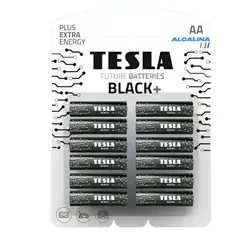 TESLA - Pack 12 Pilas Black+ AA T-ES-011 Alcalina High Power