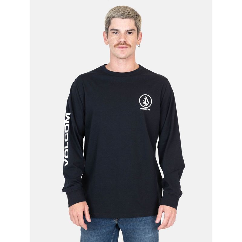 VOLCOM - Polera ML CarveX Negro Hombre Volcom - Negro