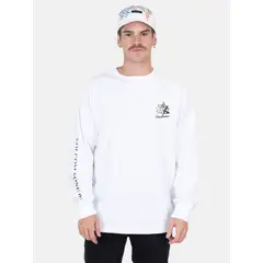 VOLCOM - Polera ML Excavator Blanco Hombre - Blanco