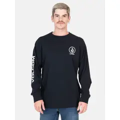 VOLCOM - Polera ML CarveX Negro Hombre - Negro