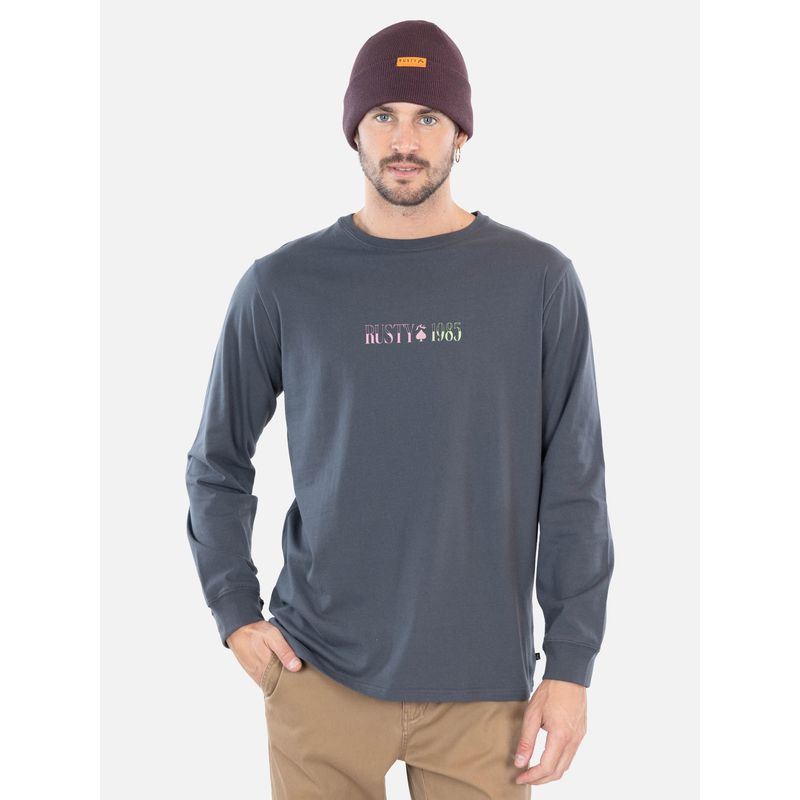 RUSTY - Polera ML Kickforce Gris Hombre Rusty - Gris