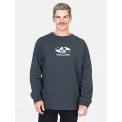 VOLCOM - Polera ML Masonite Gris Hombre - Gris