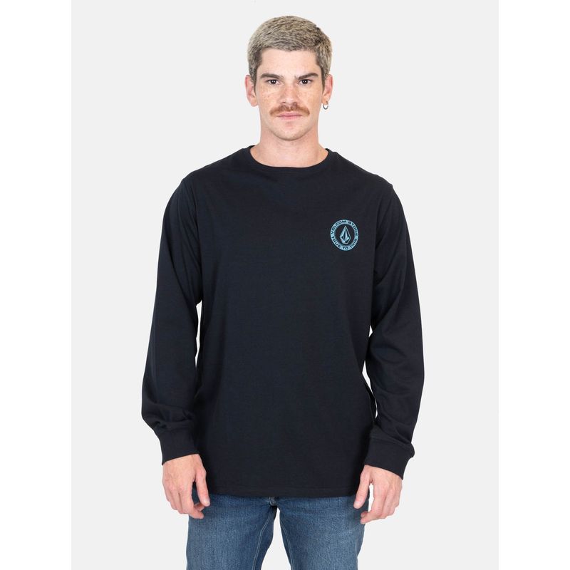 VOLCOM - Polera ML Rotation Negro Hombre Volcom - Negro