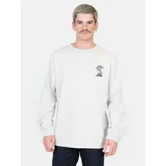 VOLCOM - Polera ML Unruled Beige Hombre - Beige