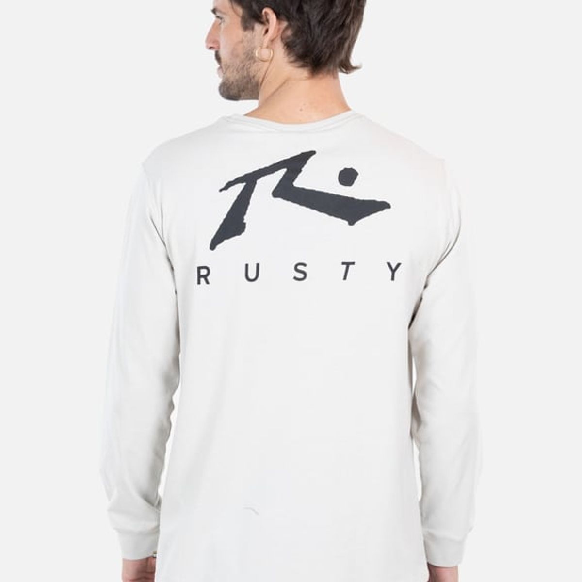 RUSTY - Polera ML Wavepunk Gris Hombre Rusty - Gris