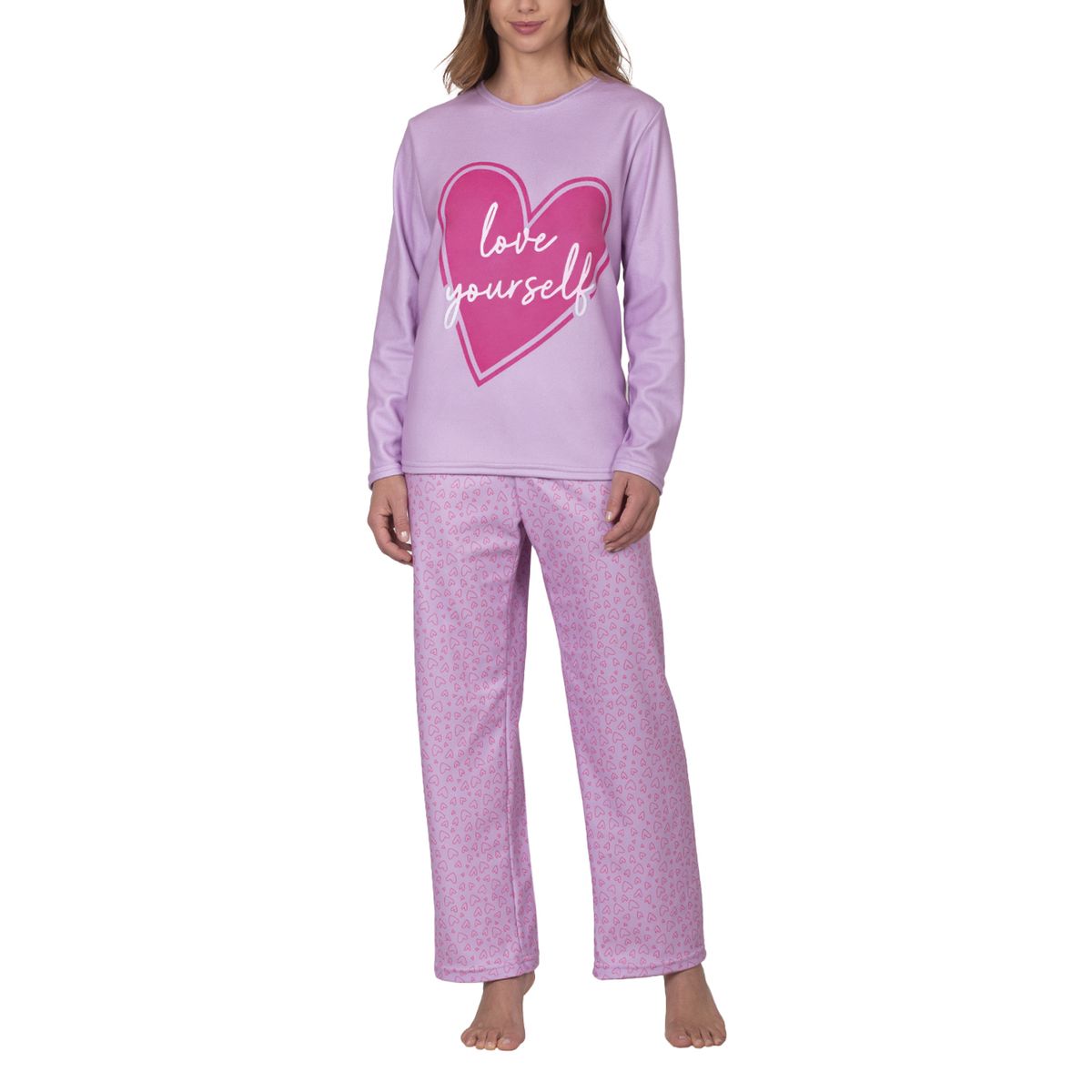 BAZIANI - Pijama Micropolar Love Yourself Mujer 8681