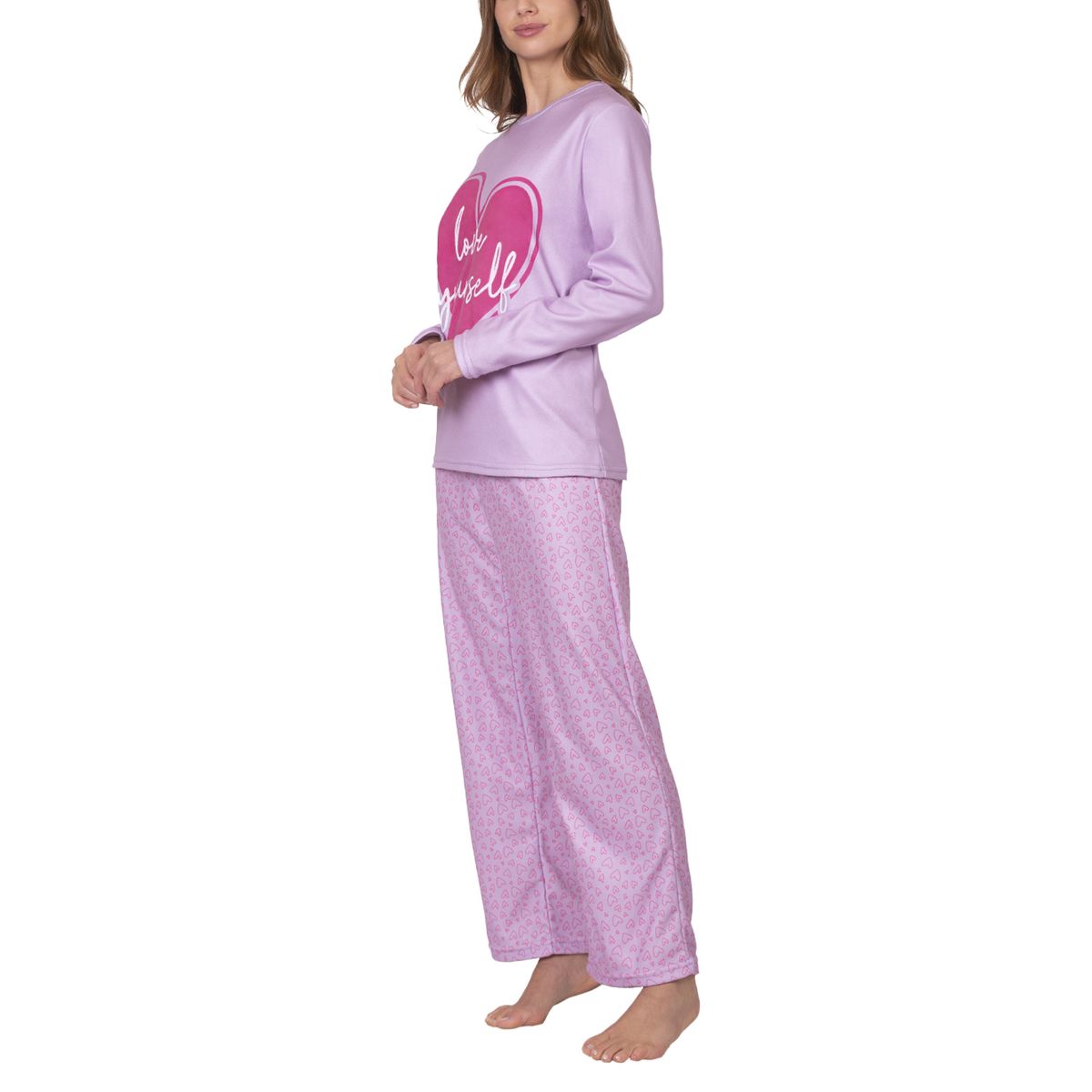 BAZIANI - Pijama Micropolar Love Yourself Mujer 8681