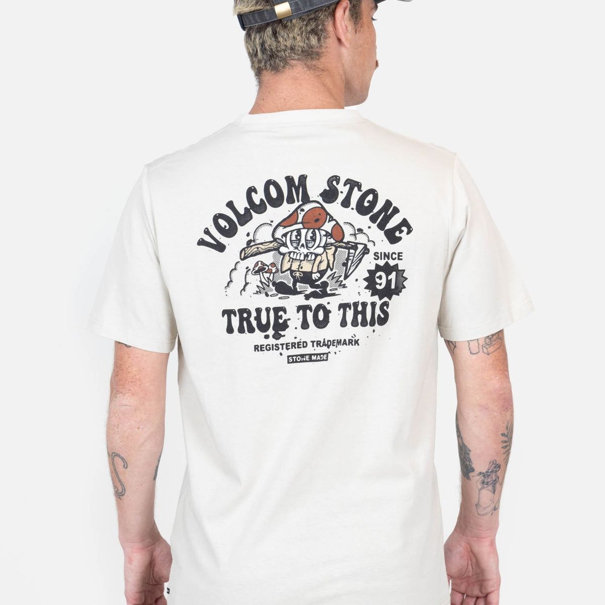 VOLCOM - Polera MC Step Off Beige Hombre Volcom - Beige