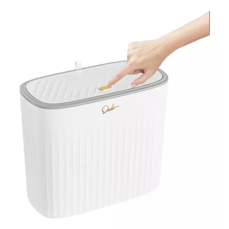 EVERSO - Papelera, Basurero Inteligente 13 Litros Recargable Blanco