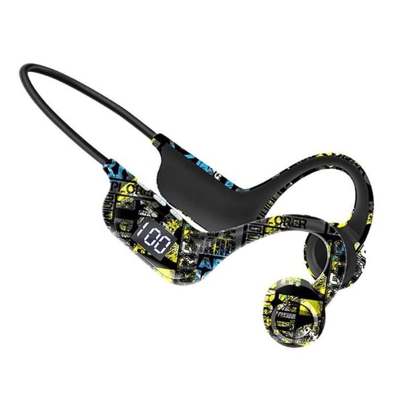 CRUSEC - Audífonos Manos Libres Flexible Deportes Bluetooth - Negro