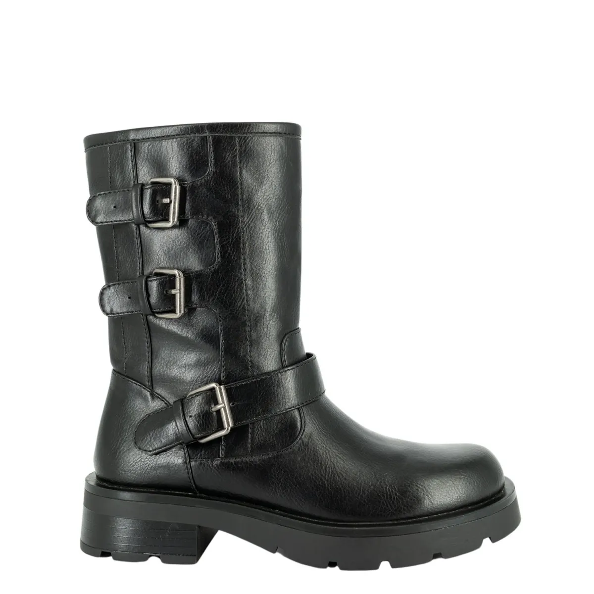ALQUIMIA - Bota Mujer Biker Negro Hana Alquimia