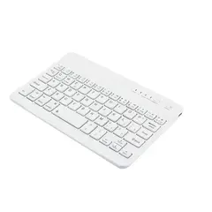 GENERICO - Teclado Bluetooth mini keyboard 10 pulgadas blanco