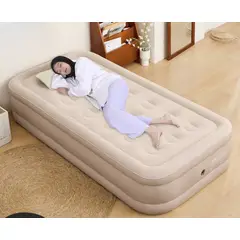 HOMER OUTDOOR - Colchón Inflable Eléctrico Inflador con linterna 1 plaza