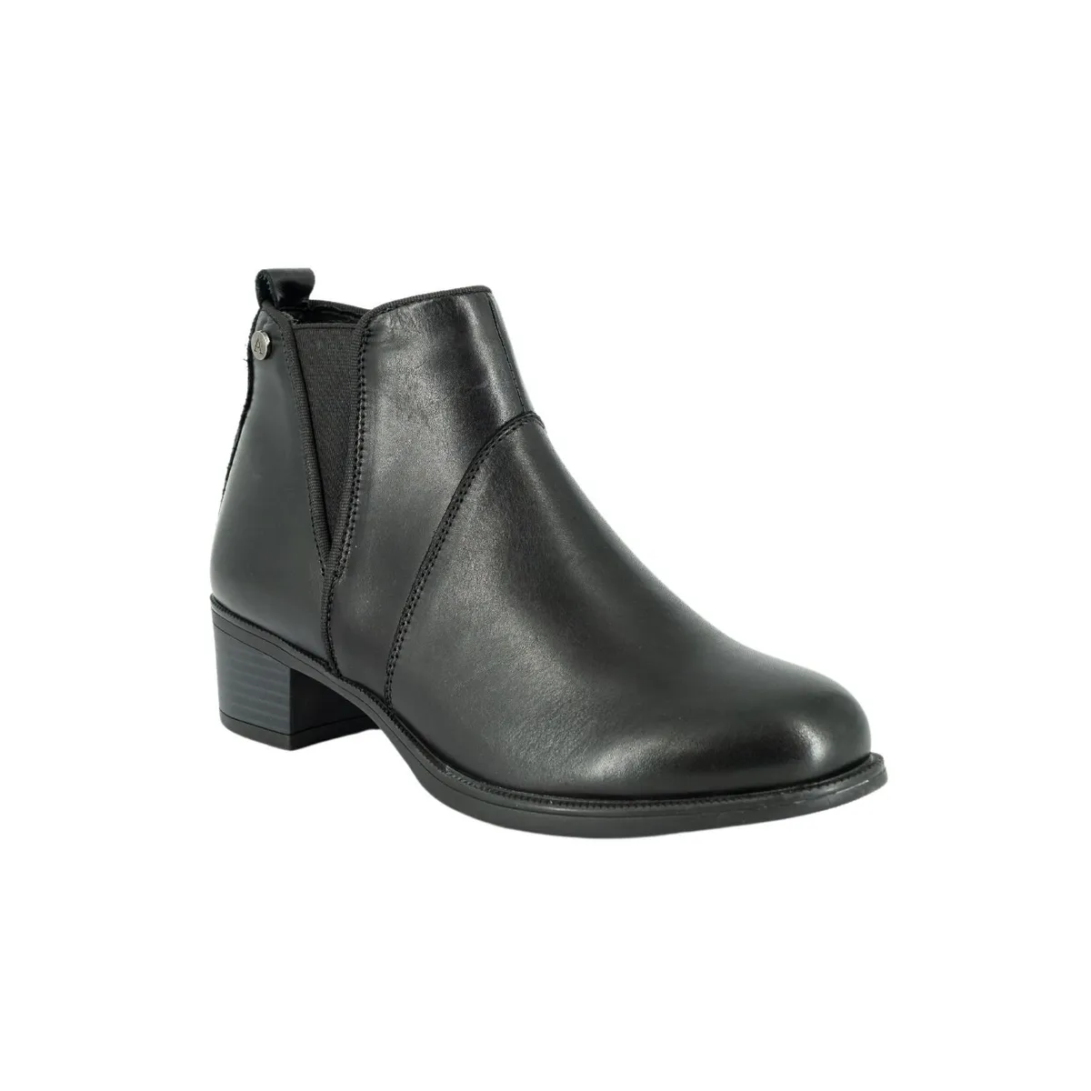 ALQUIMIA - Botin de Cuero Mujer Negro Lady Negro Alquimia