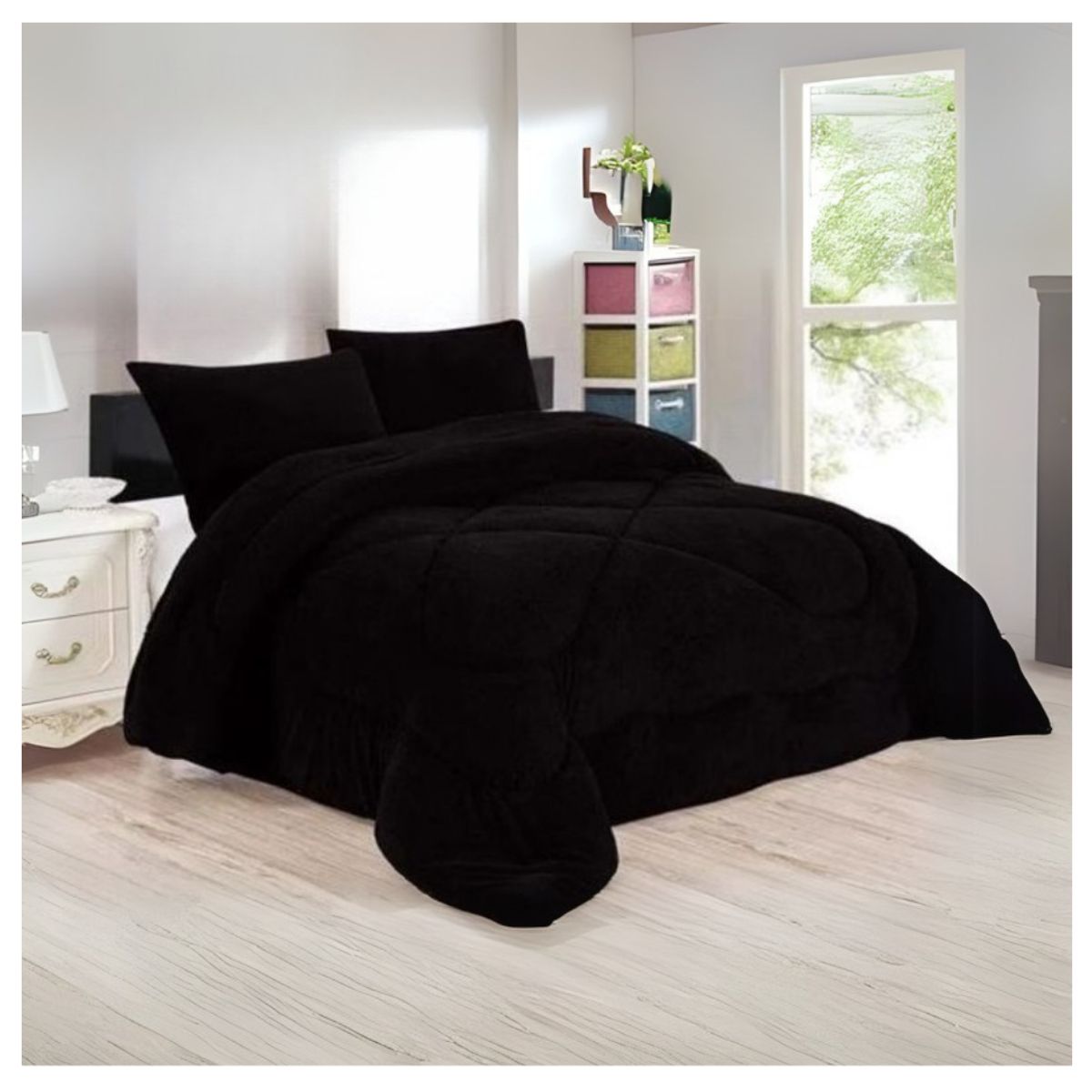 GENERICO - Cobertor Liso Invierno Plush 1.5 Plazas Chiporro 230x180cm