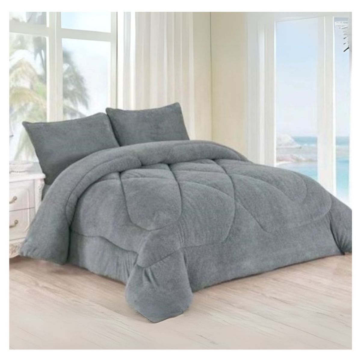 GENERICO - Cobertor Liso Invierno Plush 1.5 Plazas Chiporro 230x180cm