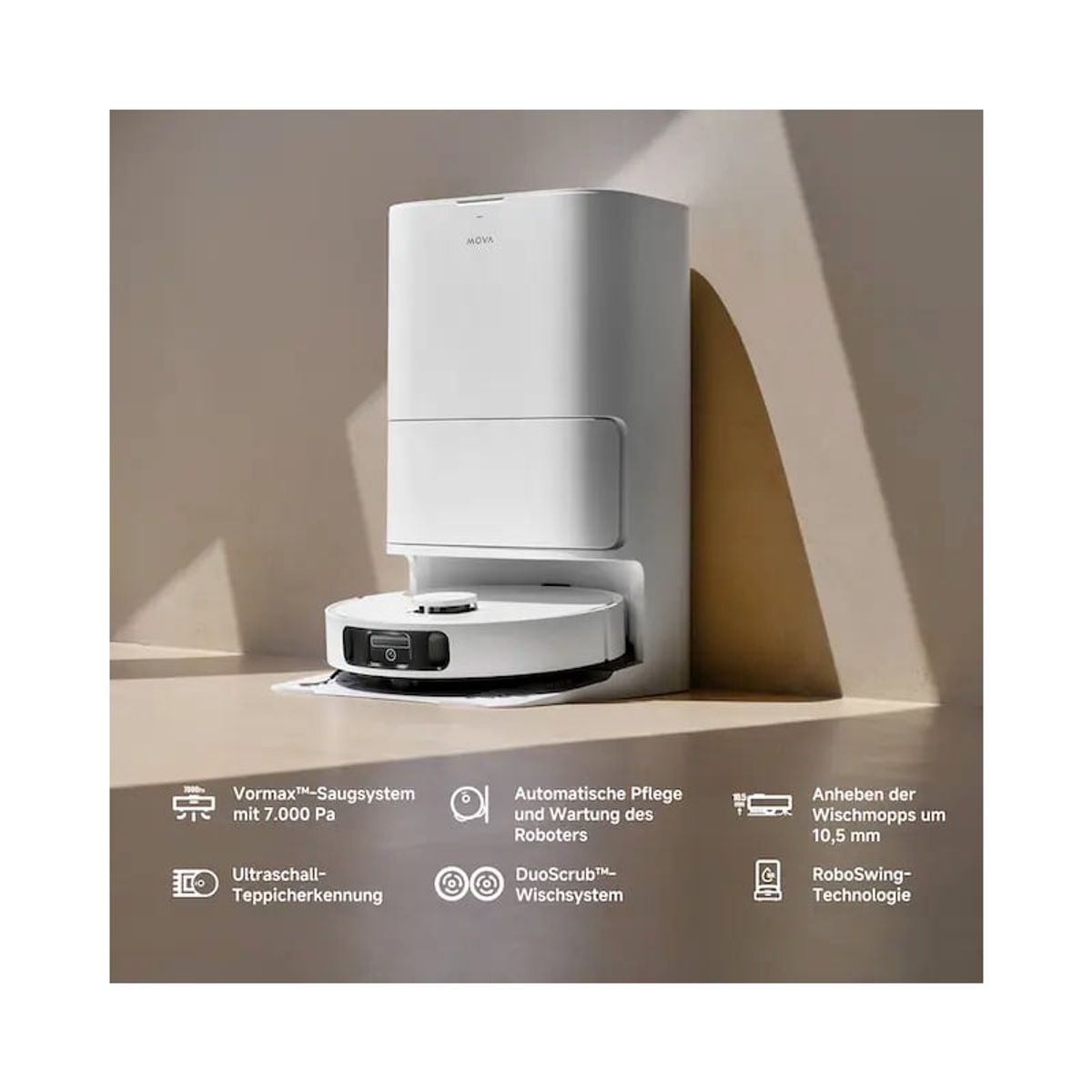 MOVA - Dreame Mova E30 Ultra Robot Aspirador y Fregasuelos 7000Pa Succion
