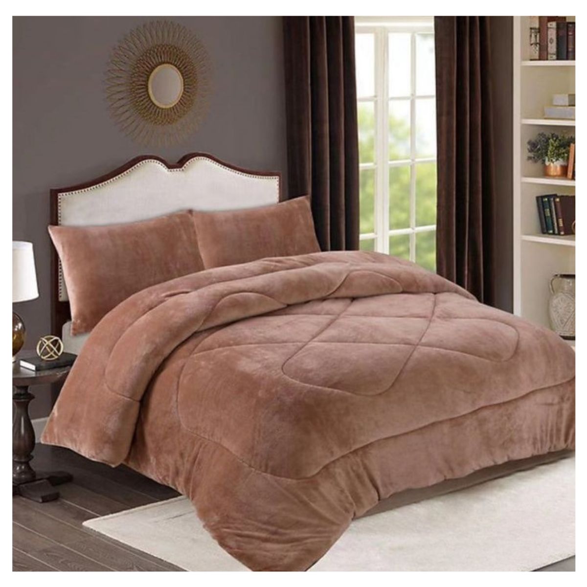 GENERICO - Cobertor Liso Invierno Plush 1.5 Plazas Chiporro 230x180cm