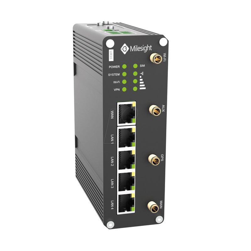 MCI - Router Celular Industrial 4G WiFi Dual SIM - Milesight UR35